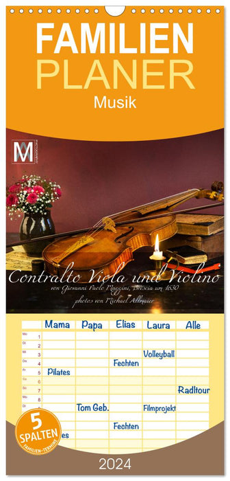 Centralto Viola und Violino (CALVENDO Familienplaner 2024)