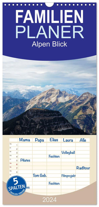 Alpen Blick (CALVENDO Familienplaner 2024)