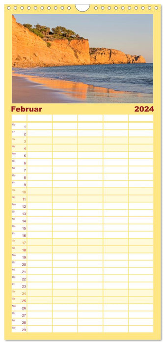 Algarve - Küstenlandschaften (CALVENDO Familienplaner 2024)