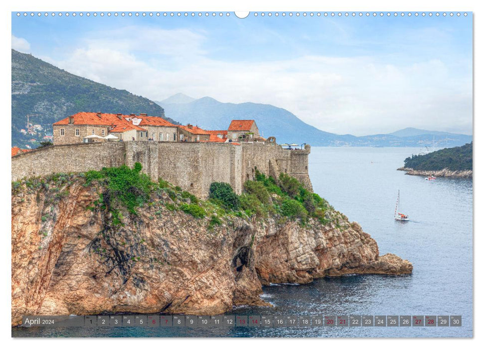 Dubrovnik - Proud Beauty of the Dalmatian Coast (CALVENDO Premium Wall Calendar 2024) 