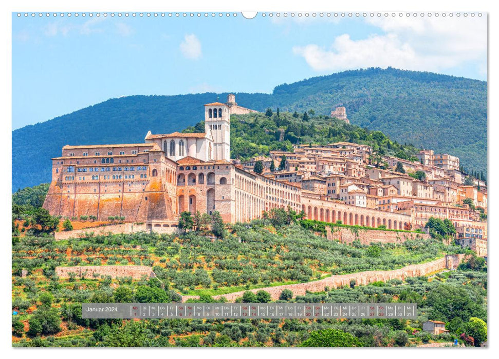 Umbria - The Green Heart of Italy (CALVENDO Premium Wall Calendar 2024) 