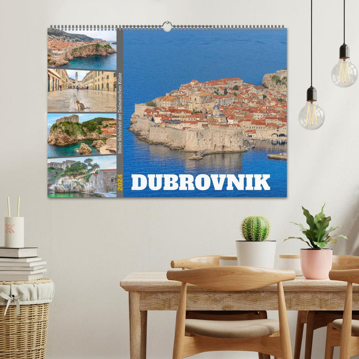 Dubrovnik - Proud Beauty of the Dalmatian Coast (CALVENDO Wall Calendar 2024) 