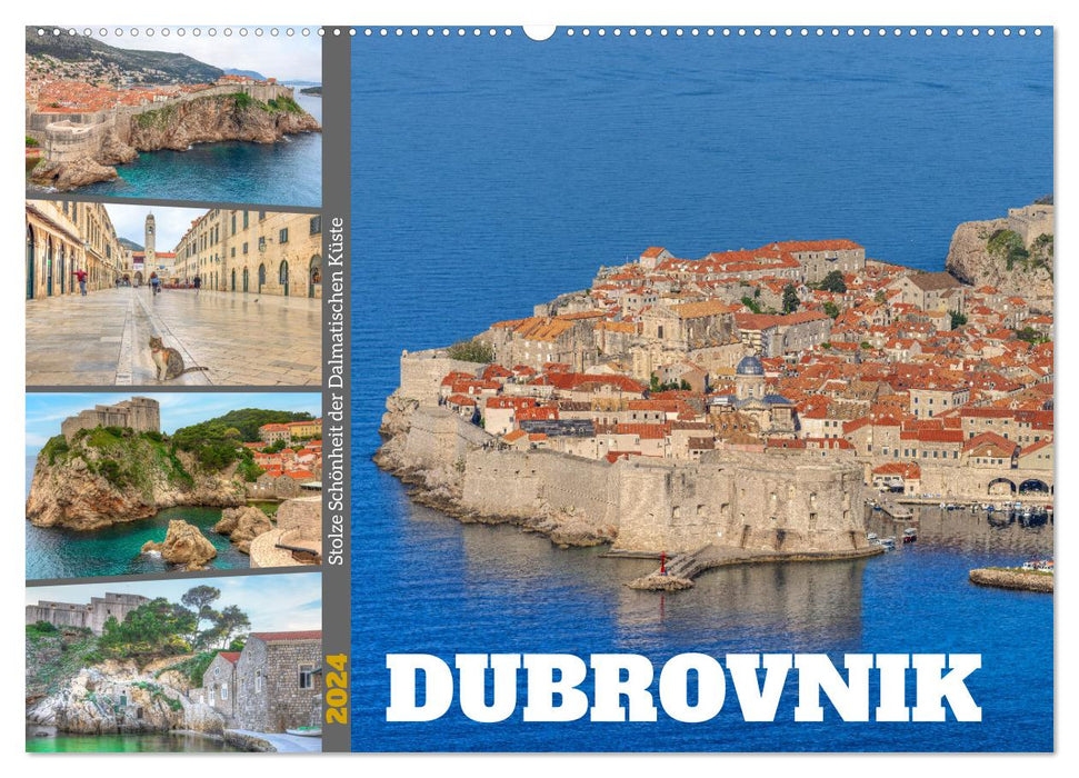 Dubrovnik - Proud Beauty of the Dalmatian Coast (CALVENDO Wall Calendar 2024) 