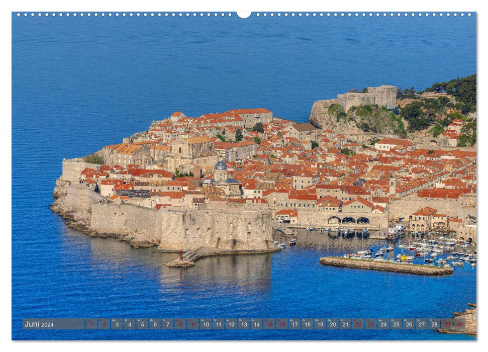 Dubrovnik - Proud Beauty of the Dalmatian Coast (CALVENDO Wall Calendar 2024) 