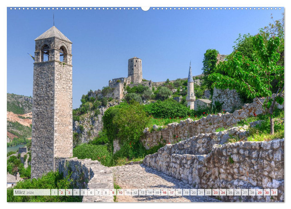 Bosnien-Herzegowina Das romantische Herz des Balkans (CALVENDO Premium Wandkalender 2024)