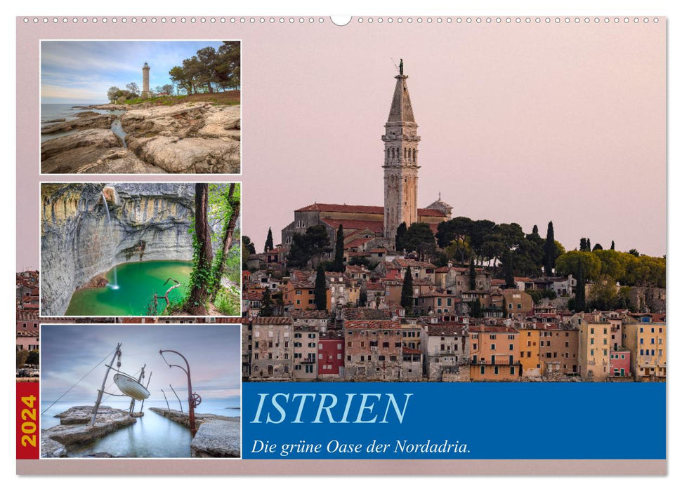 Istria - The green oasis of the northern Adriatic. (CALVENDO wall calendar 2024) 