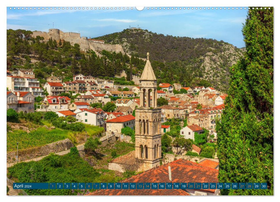 Island of Hvar - The sunniest place in the Adriatic (CALVENDO wall calendar 2024) 