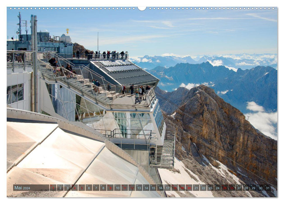Zugspitze aufi (CALVENDO Premium Wall Calendar 2024) 