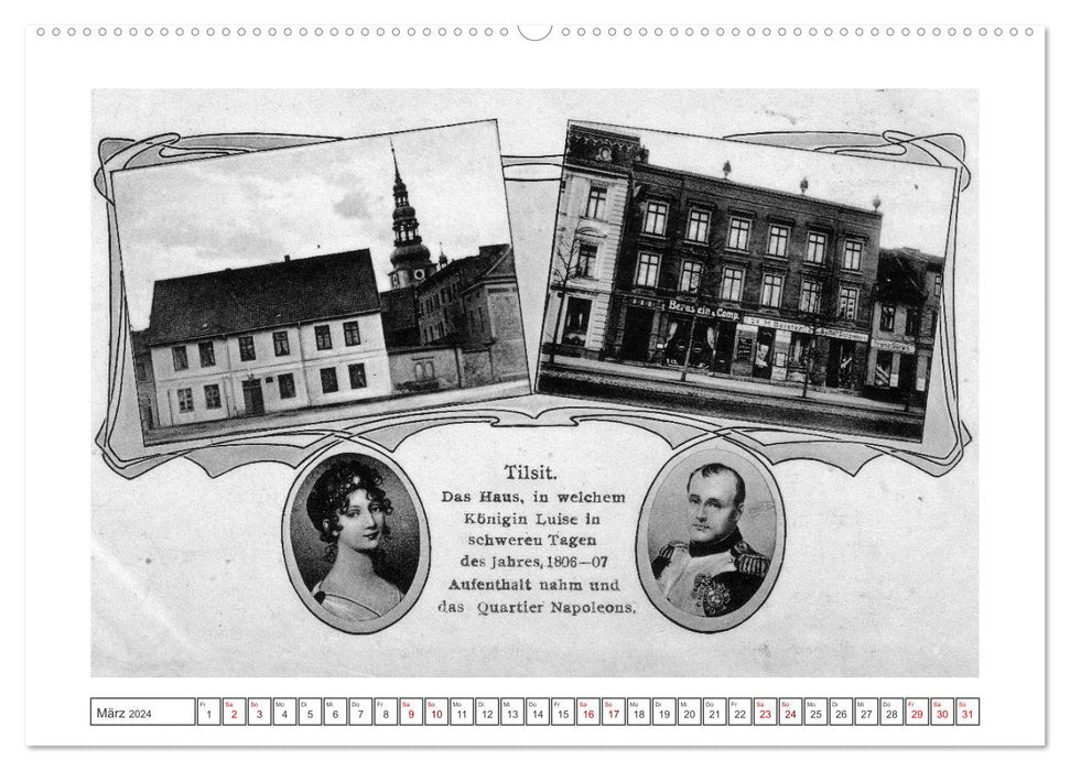 Gruss aus Tilsit - Historische Stadtansichten (CALVENDO Premium Wandkalender 2024)