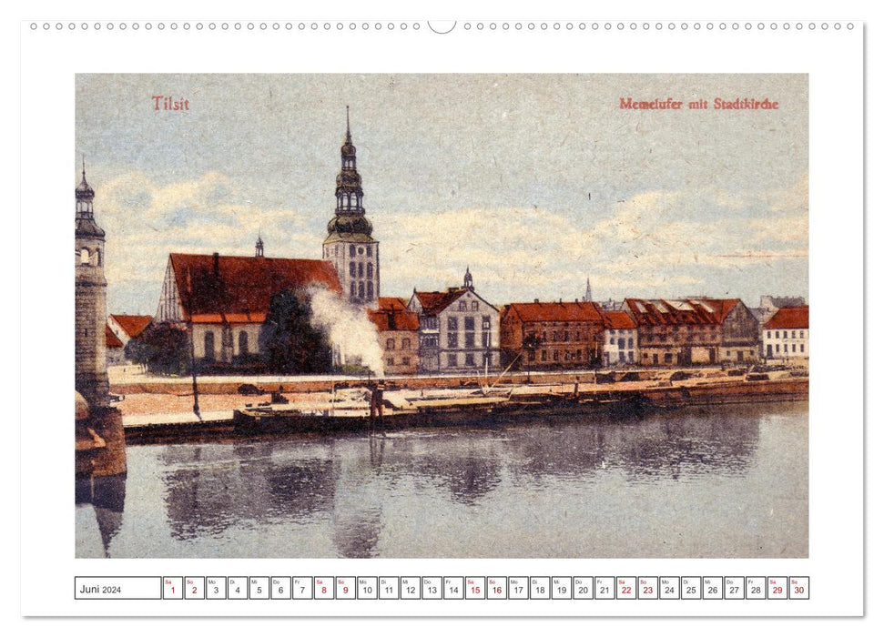 Gruss aus Tilsit - Historische Stadtansichten (CALVENDO Premium Wandkalender 2024)