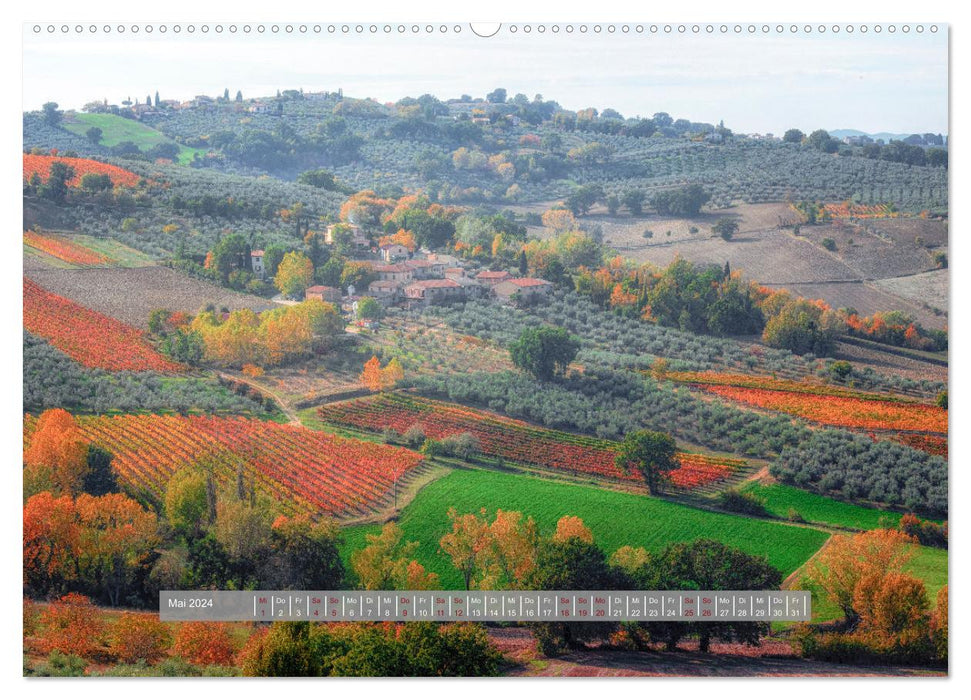 Umbrien - Das grüne Herz Italiens (CALVENDO Wandkalender 2024)