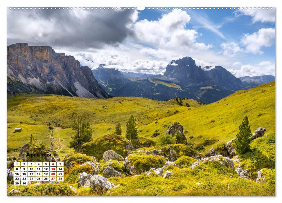 Mountain peaks of the Dolomites (CALVENDO wall calendar 2024) 
