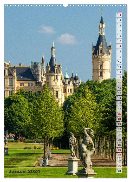 Schwerin Castle - Impressions from Mecklenburg-Western Pomerania (CALVENDO Premium Wall Calendar 2024) 