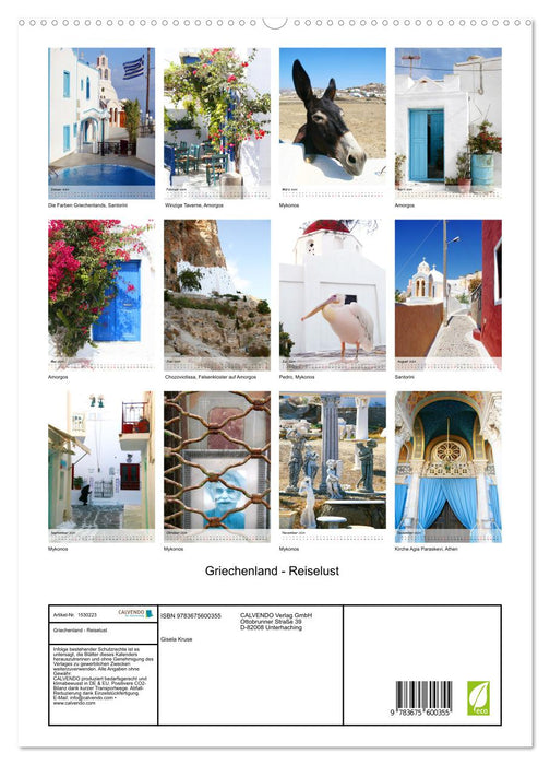 Griechenland - Reiselust (CALVENDO Premium Wandkalender 2024)