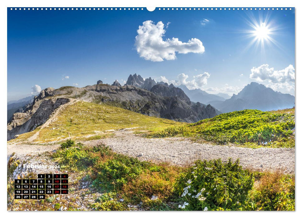 South Tyrol, fantastic mountains and lakes by VogtArt (CALVENDO Premium Wall Calendar 2024) 