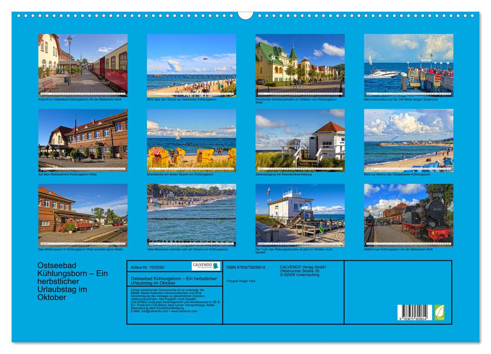 Ostseebad Kühlungsborn – An autumnal vacation day in October (CALVENDO wall calendar 2024) 