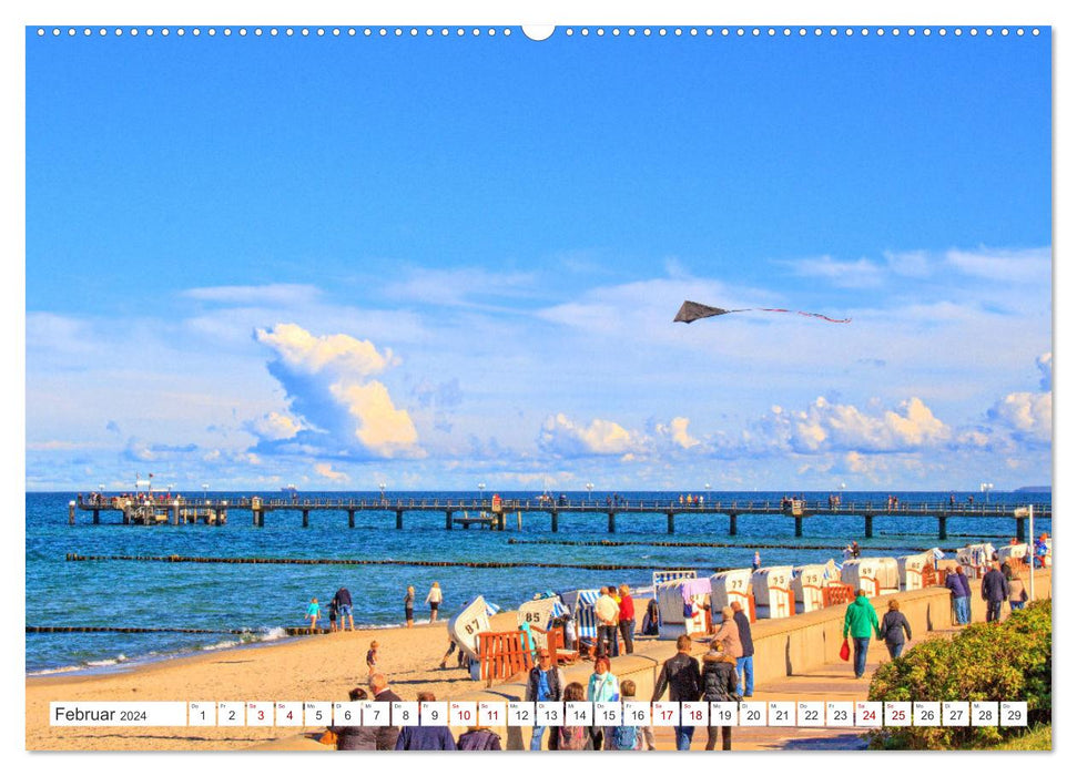 Ostseebad Kühlungsborn – An autumnal vacation day in October (CALVENDO wall calendar 2024) 