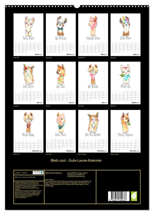 Bleib cool - Gute-Laune-Kalender (CALVENDO Premium Wandkalender 2024)