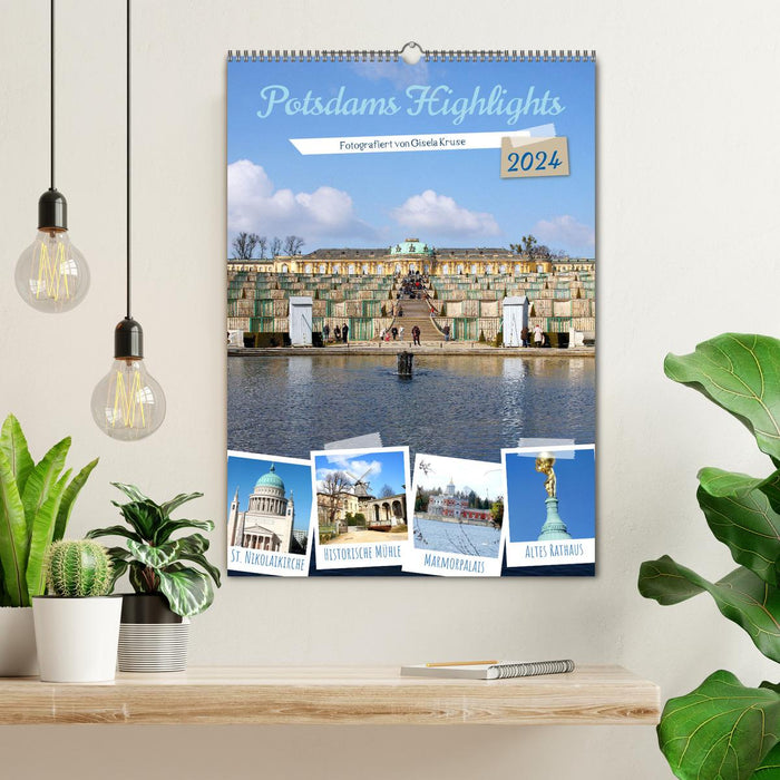 Potsdam's highlights (CALVENDO wall calendar 2024) 