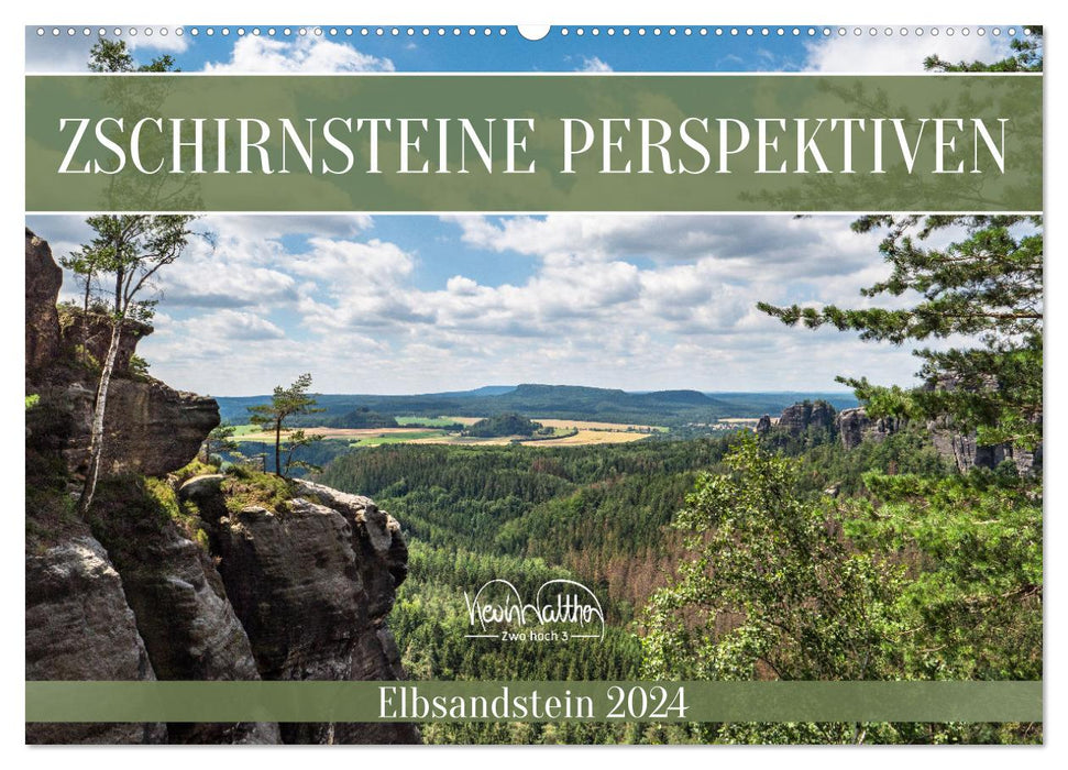 Zschirnsteine ​​Perspectives - Elbe Sandstone (CALVENDO Wall Calendar 2024) 