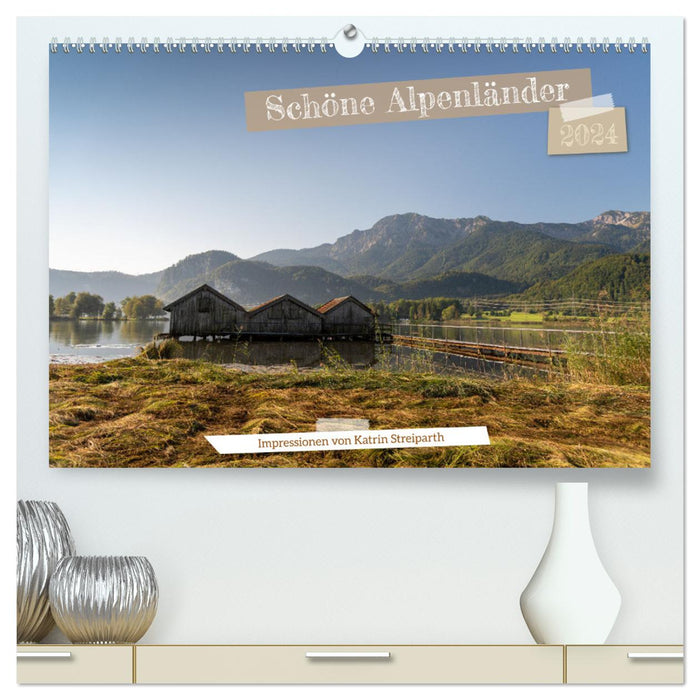 Beautiful Alpine countries (CALVENDO Premium Wall Calendar 2024) 