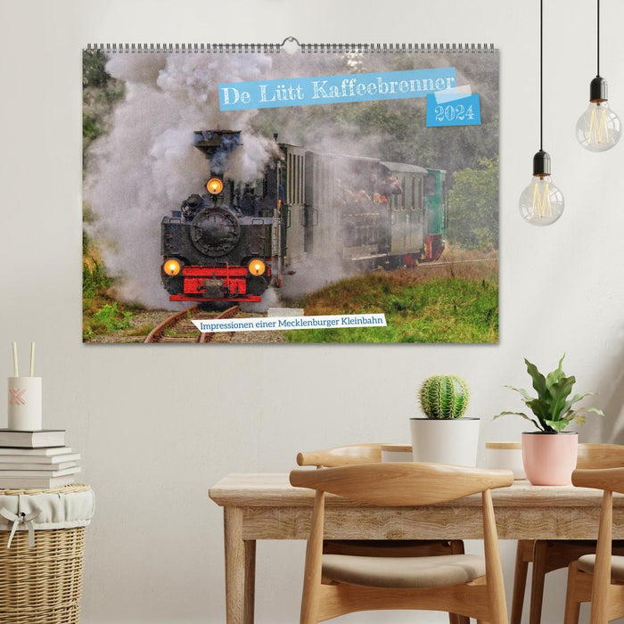 De Lütt coffee burner - impressions of a Mecklenburg small railway (CALVENDO wall calendar 2024) 