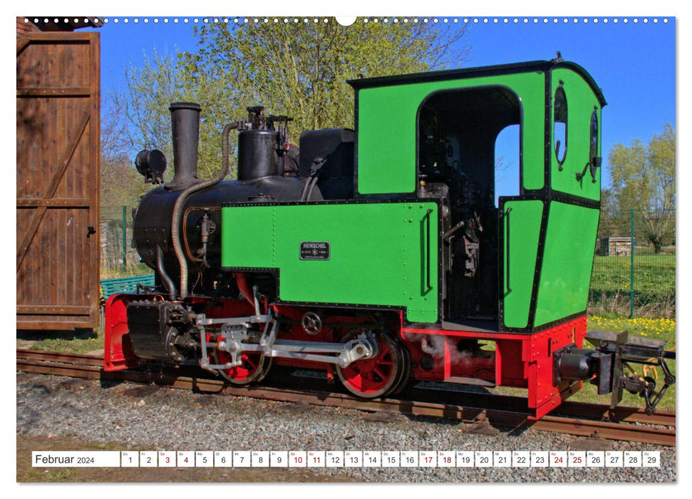 De Lütt coffee burner - impressions of a Mecklenburg small railway (CALVENDO wall calendar 2024) 