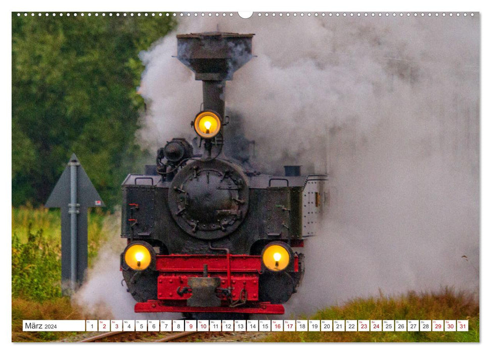 De Lütt coffee burner - impressions of a Mecklenburg small railway (CALVENDO wall calendar 2024) 