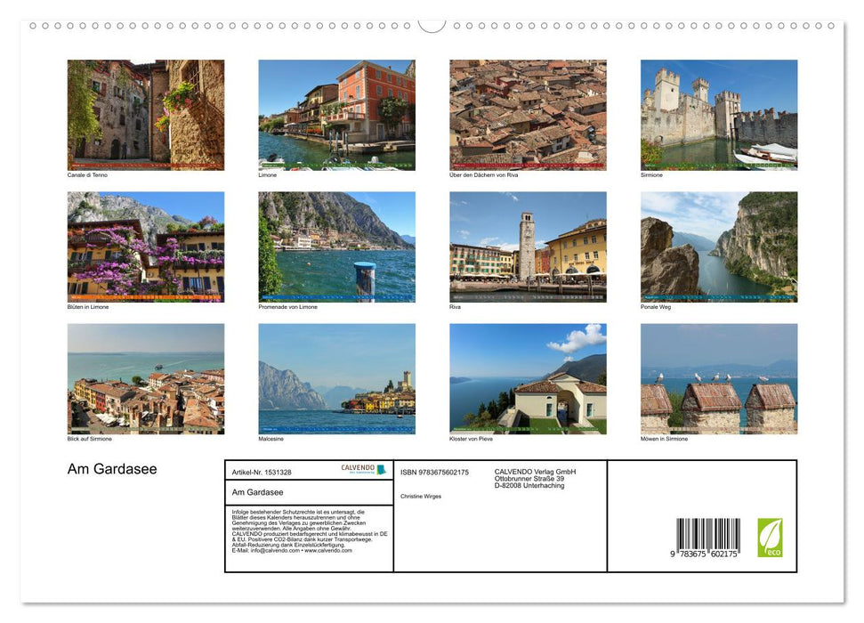 Gardasee bei Limone (CALVENDO Premium Wandkalender 2024)