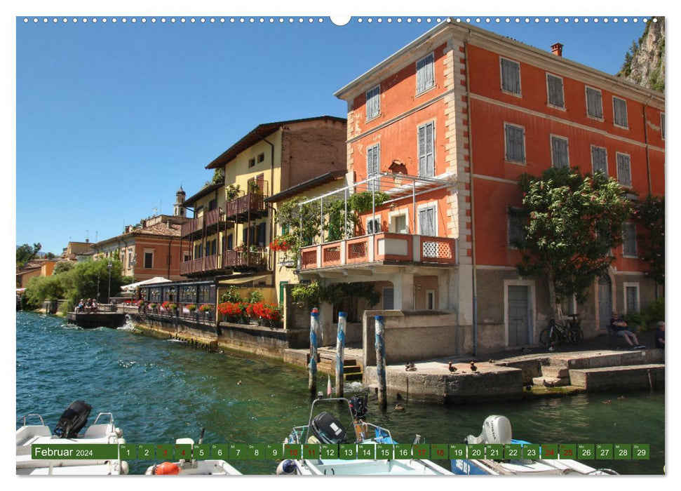 Gardasee bei Limone (CALVENDO Premium Wandkalender 2024)