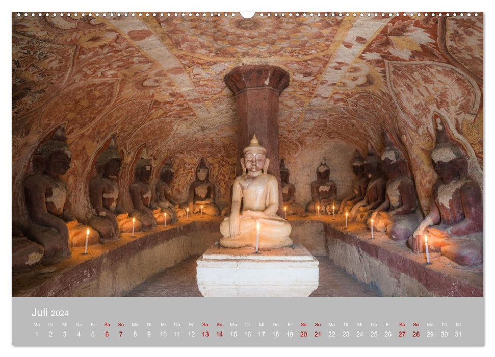 BUDDHA - Ein sanftes Lächeln (CALVENDO Premium Wandkalender 2024)