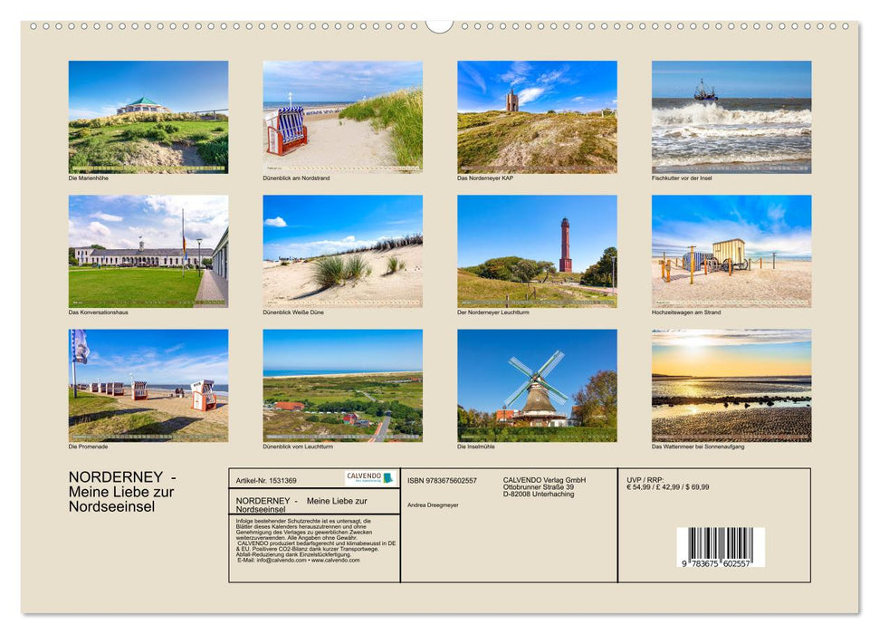 NORDERNEY - Meine Liebe zur Nordseeinsel (CALVENDO Wandkalender 2024)