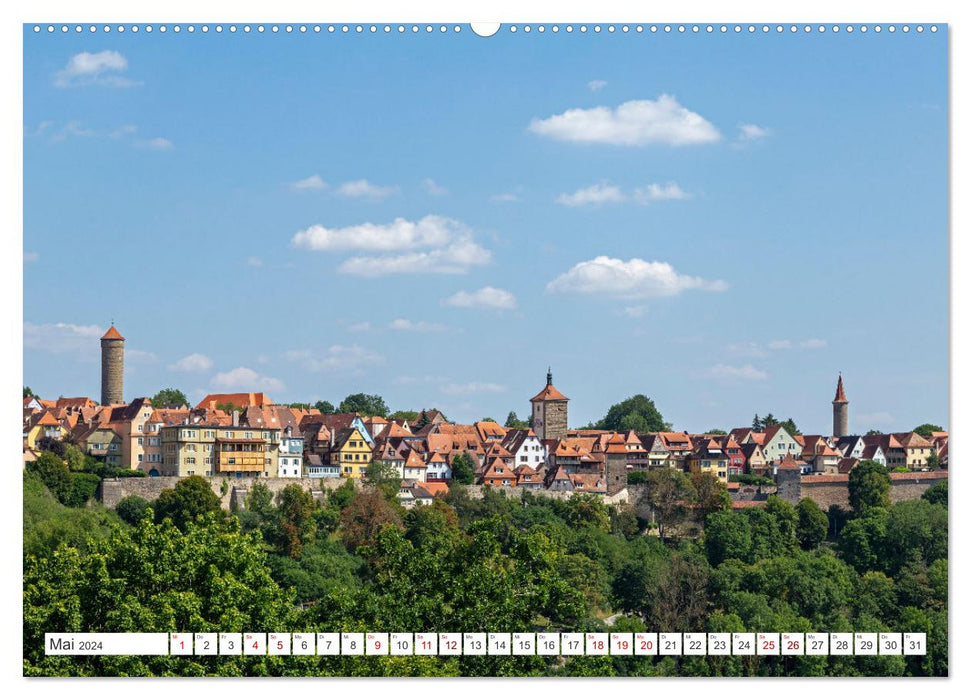 Rothenburg ob der Tauber - Mittelalter in Mittelfranken (CALVENDO Premium Wandkalender 2024)