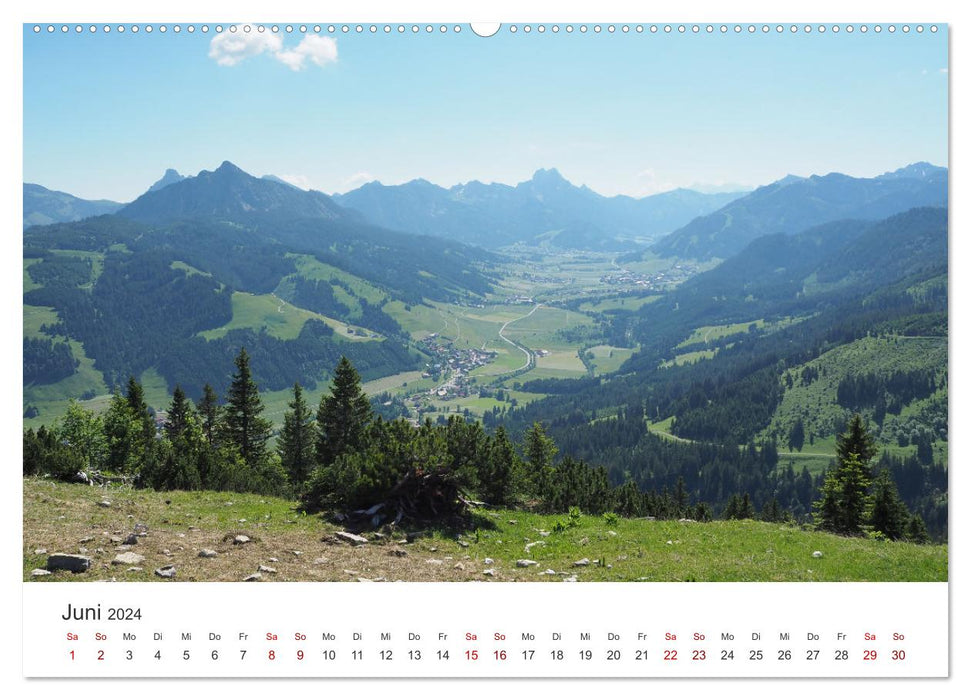 Bergerlebnisse im Tannheimer Tal (CALVENDO Premium Wandkalender 2024)