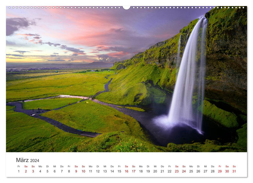 Island - Die spektakuläre Insel im Norden. (CALVENDO Premium Wandkalender 2024)