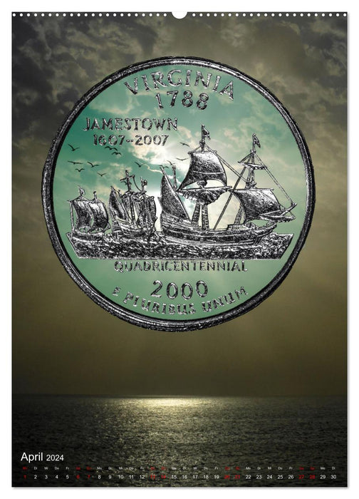 Münzen - Geld aus aller Welt (CALVENDO Premium Wandkalender 2024)