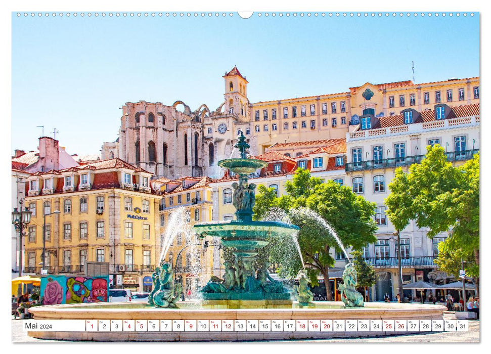 Lissabon - Stadt mit besonderem Zauber (CALVENDO Premium Wandkalender 2024)