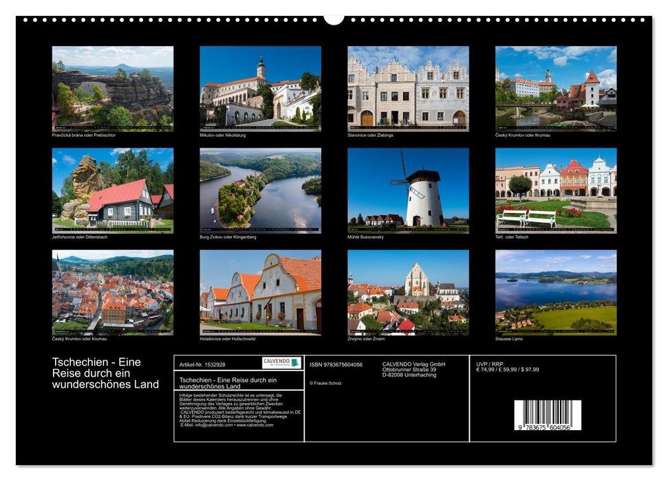 Tschechien - Eine Reise durch ein wunderschönes Land (CALVENDO Premium Wandkalender 2024)