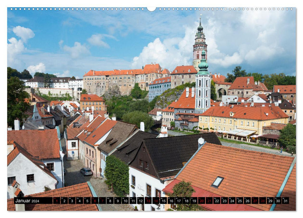 Ceský Krumlov - Böhmisch Krumau (CALVENDO Wandkalender 2024)