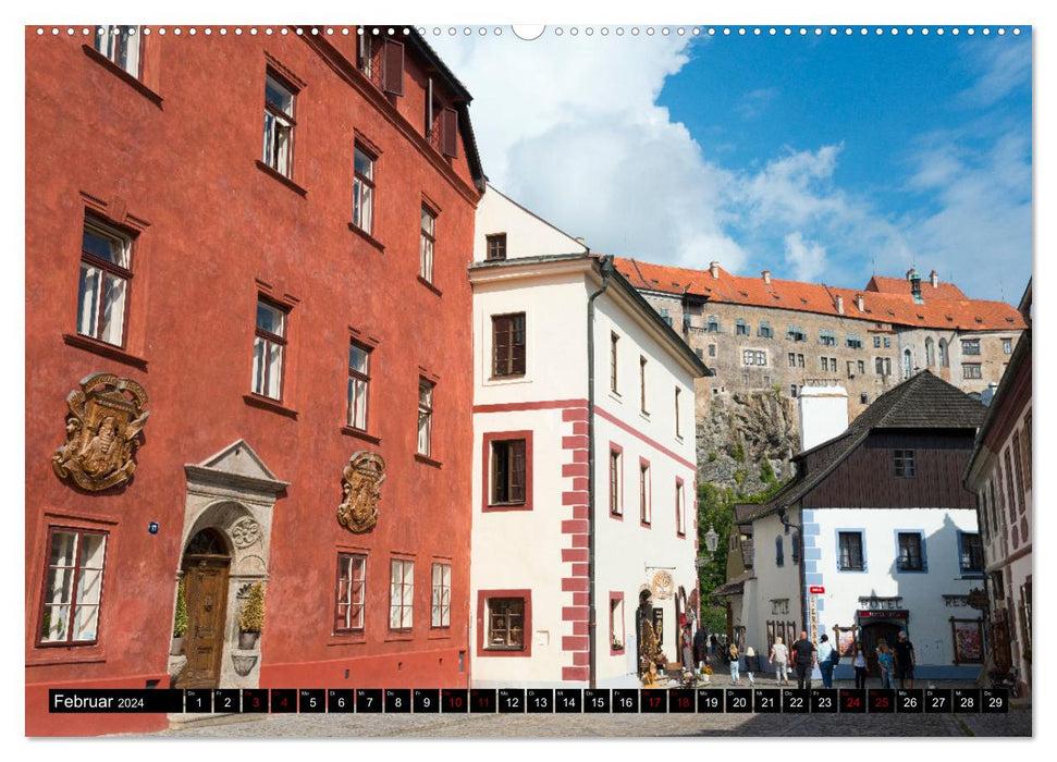 Ceský Krumlov - Böhmisch Krumau (CALVENDO Wandkalender 2024)