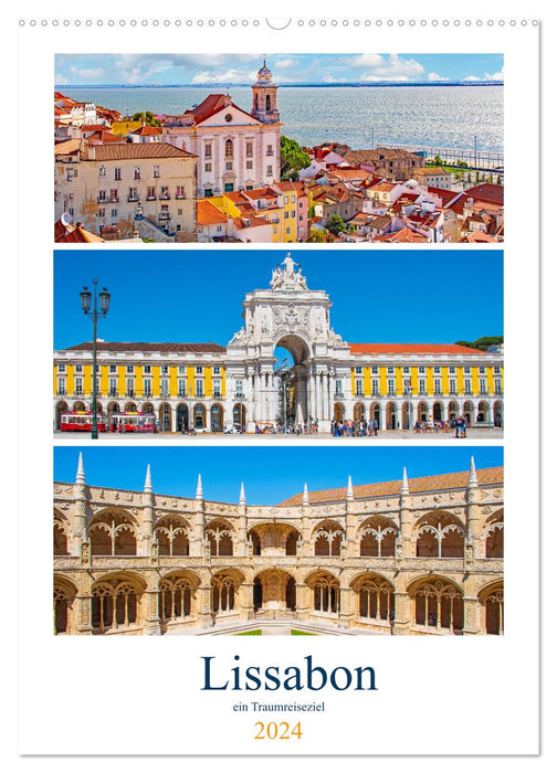 Lissabon - ein Traumreiseziel (CALVENDO Wandkalender 2024)