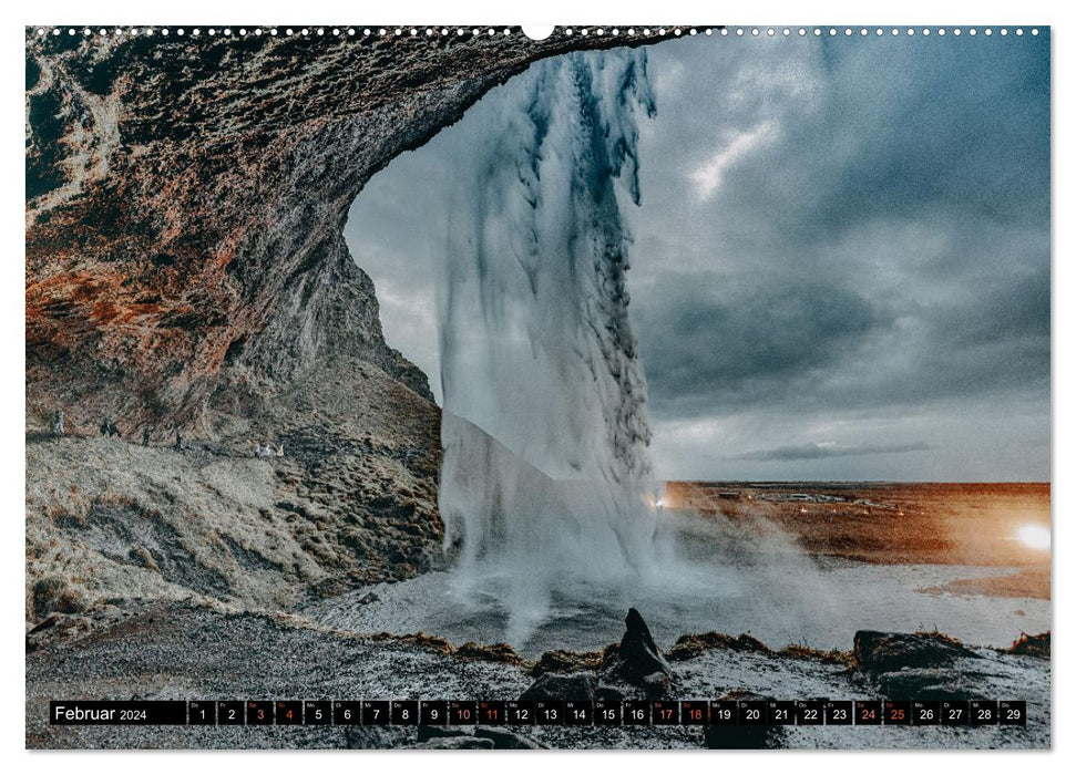 Island - Rundreise im Oktober (CALVENDO Wandkalender 2024)