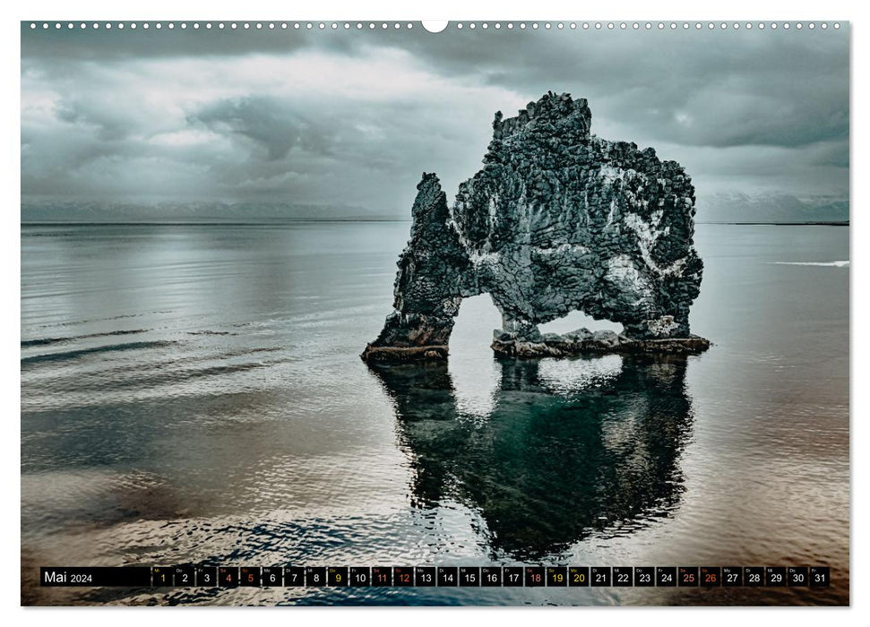 Iceland - round trip in October (CALVENDO wall calendar 2024) 