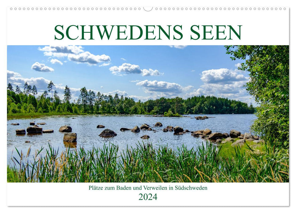 Sweden's lakes (CALVENDO wall calendar 2024) 