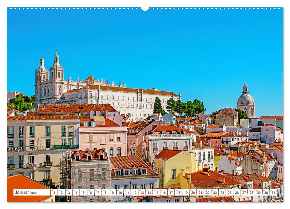 Lissabon - Stadt mit besonderem Zauber (CALVENDO Wandkalender 2024)