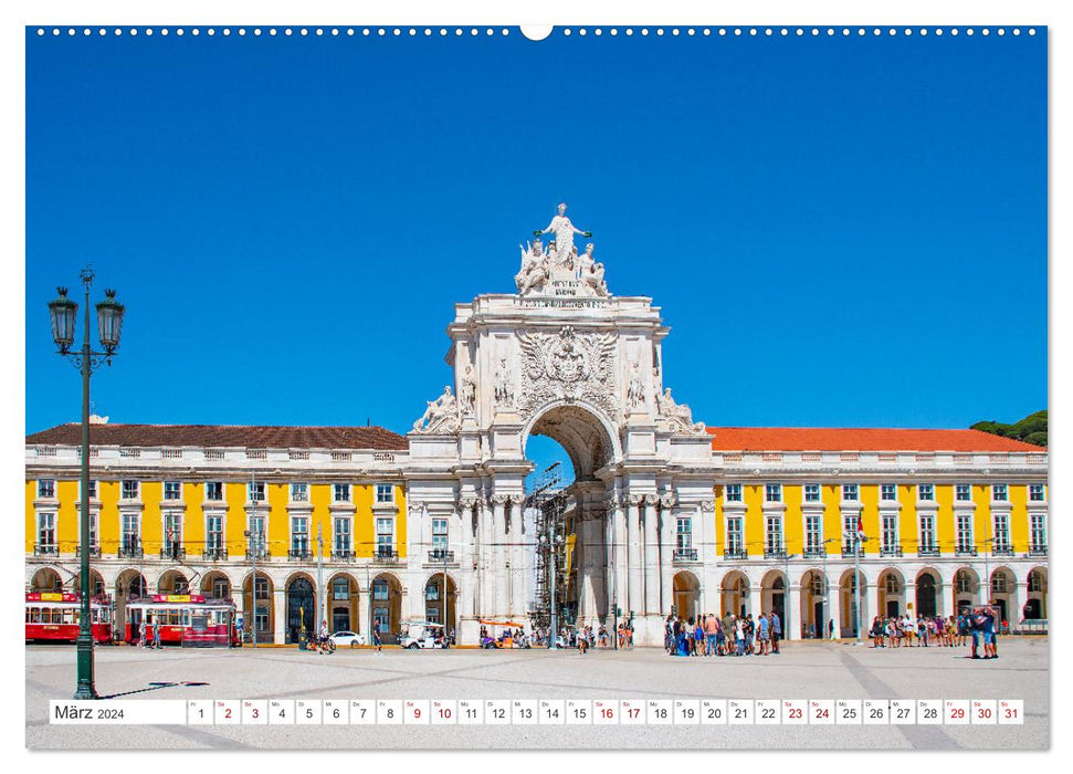 Lissabon - Stadt mit besonderem Zauber (CALVENDO Wandkalender 2024)