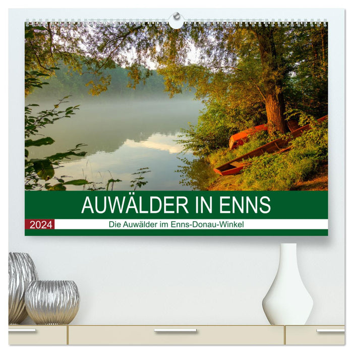 Auwälder bei Enns (CALVENDO Premium Wandkalender 2024)