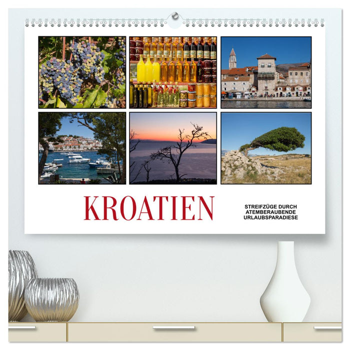 Croatia - forays through breathtaking cultural landscapes (CALVENDO Premium Wall Calendar 2024) 