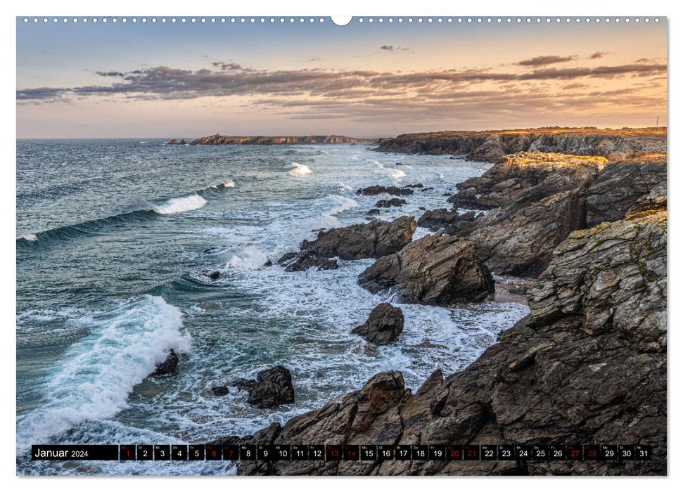 Côte Sauvage - Die wilde Küste der Bretagne (CALVENDO Wandkalender 2024)