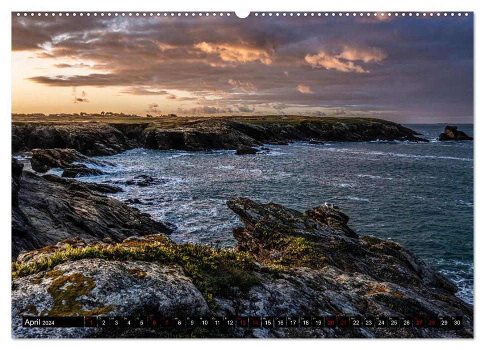 Côte Sauvage - The wild coast of Brittany (CALVENDO wall calendar 2024) 